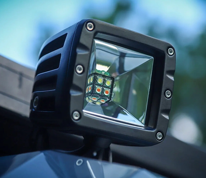 Lampa led dwufunkcyjna TYP 2 40W E9 biało-czerwona