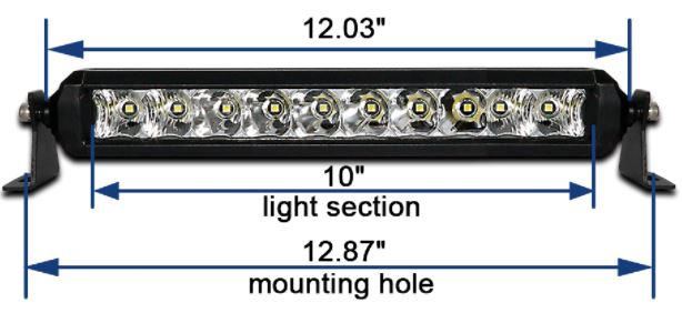 Led bar slim 10" 50W E9 z kablem 3m