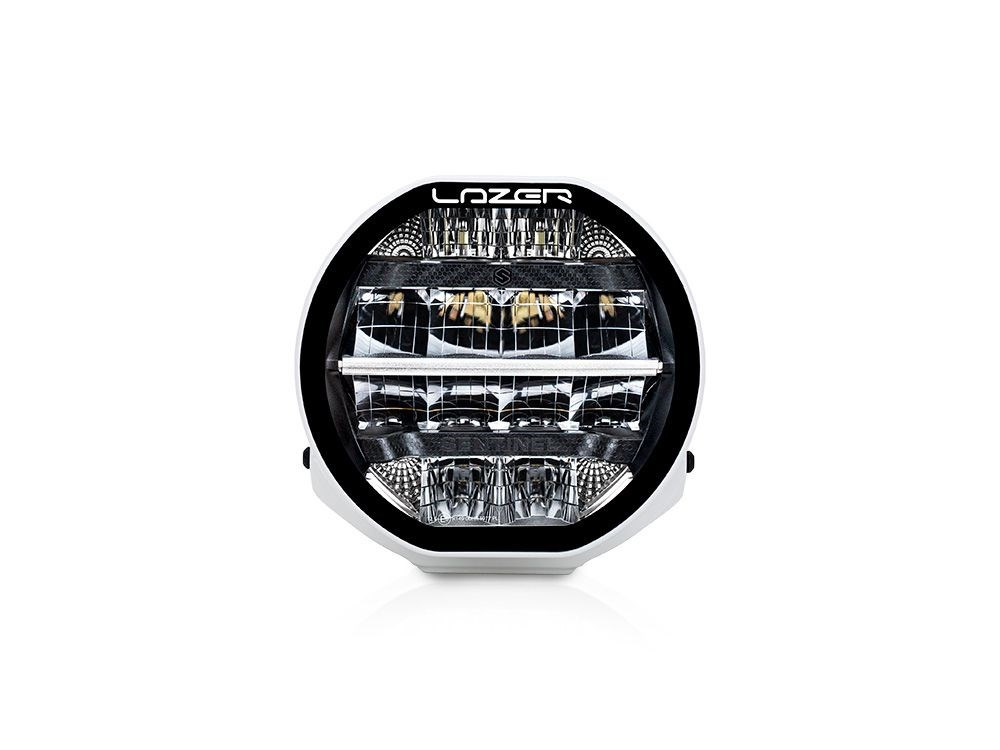 LAZER Sentinel 7" Elite White ze światłami pozycyjnymi - okrągła lampa LED