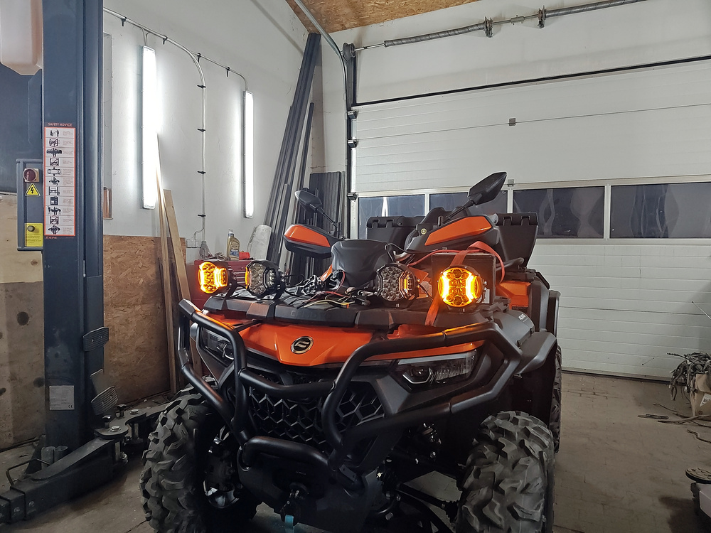 Halogeny dalekosieżne HD-46YW-DRL 2 sztuki zestaw