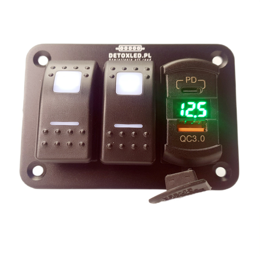 Panel przełączników DX2-2USB-VOL