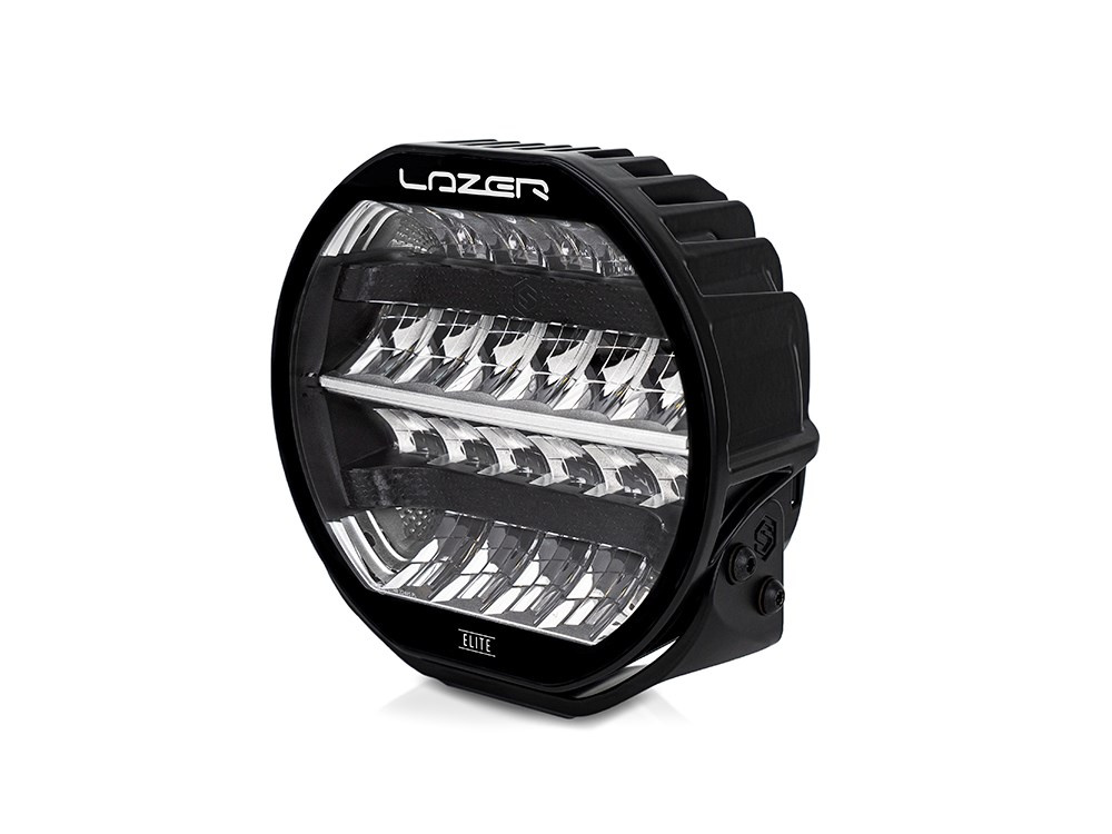 LAZER Sentinel 9'' Elite Black ze światłami pozycyjnymi – okrągła lampa LED