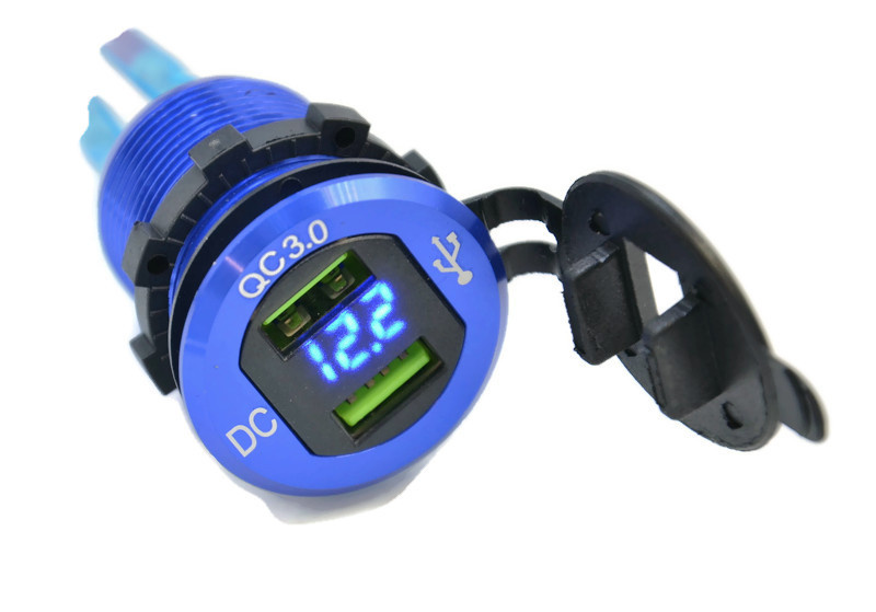 Ładowarka z ramką 2xUSB QC 3.0 DX29-B