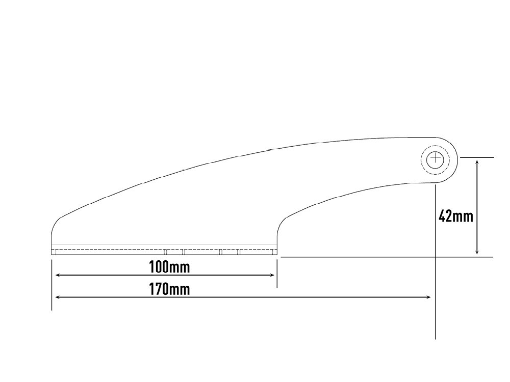 Zestaw do montażu na dachu lampy LAZER Linear-36 - Ford Ranger (2016 -) wersja z relingami dachowymi - wysokość 42 mm