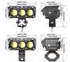 Lampa motocyklowa 2 kolorowa LR-3HP