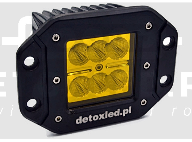 Lampa  led żółta 18W