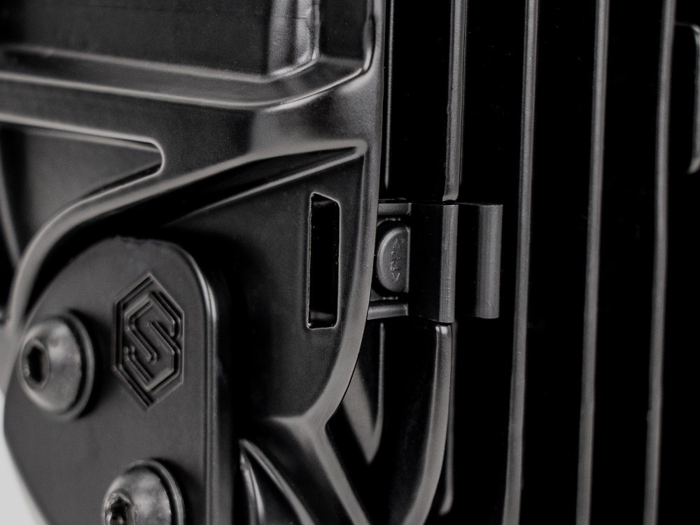 LAZER Sentinel 9'' Elite Black ze światłami pozycyjnymi – okrągła lampa LED