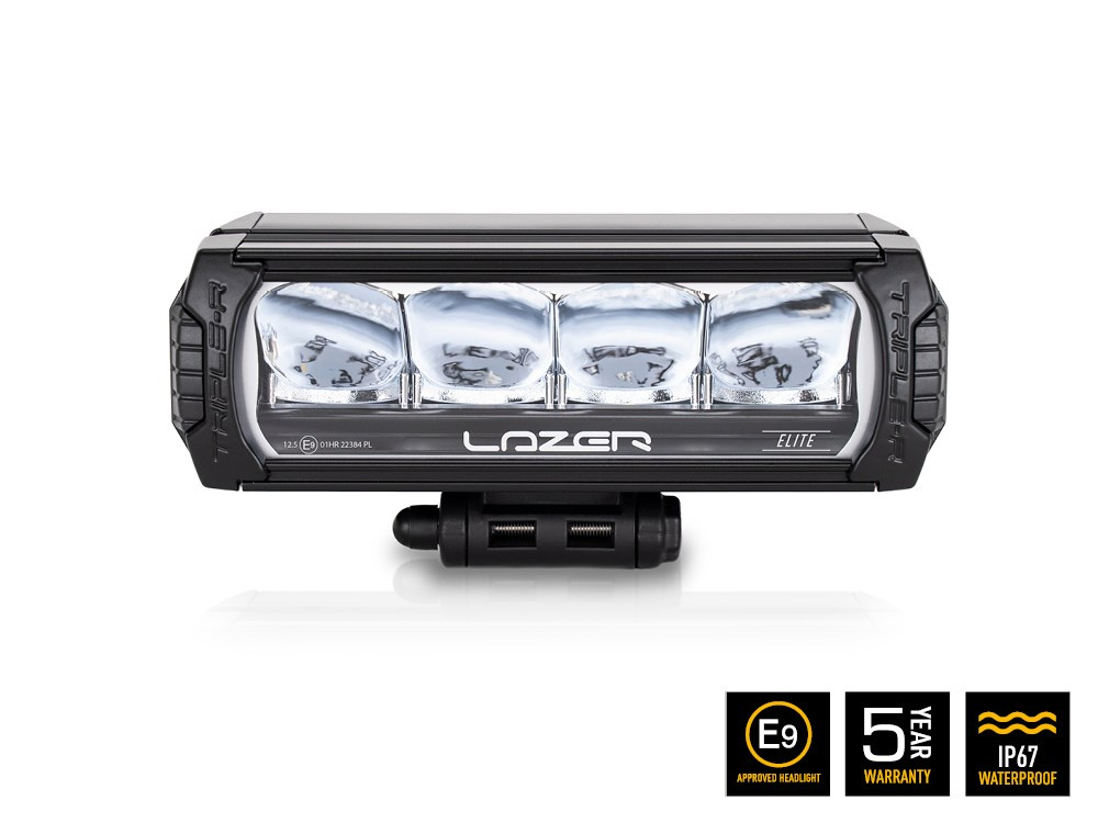 Zestaw dwóch lamp LAZER Triple-R 750 Elite (Gen2) z systemem montażu w fabrycznym grillu - Volkswagen Amarok V6 (2016 -)