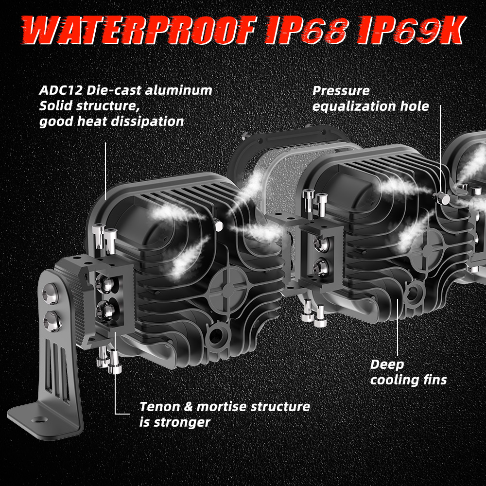 Halogeny dalekosięzne led Starlight Pro 4 170W
