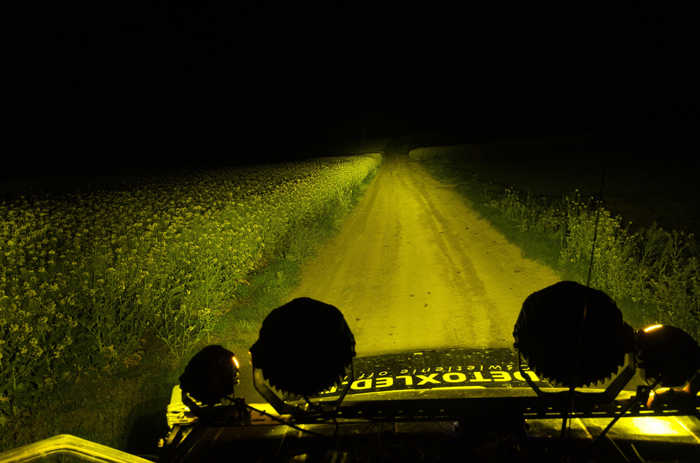 Halogeny dalekosieżne HD-46YW-DRL 2 sztuki zestaw