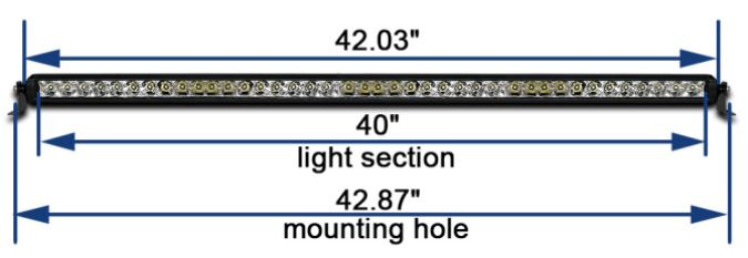 Led bar slim 40" 200W E9 z kablem 3m