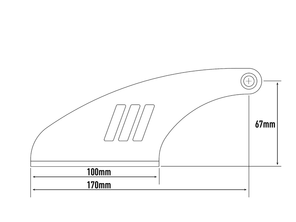 Zestaw do montażu oświetlenia LAZER na dachu (auta bez relingów dachowych) - wysokość 67 mm i wysunięciu 70 mm