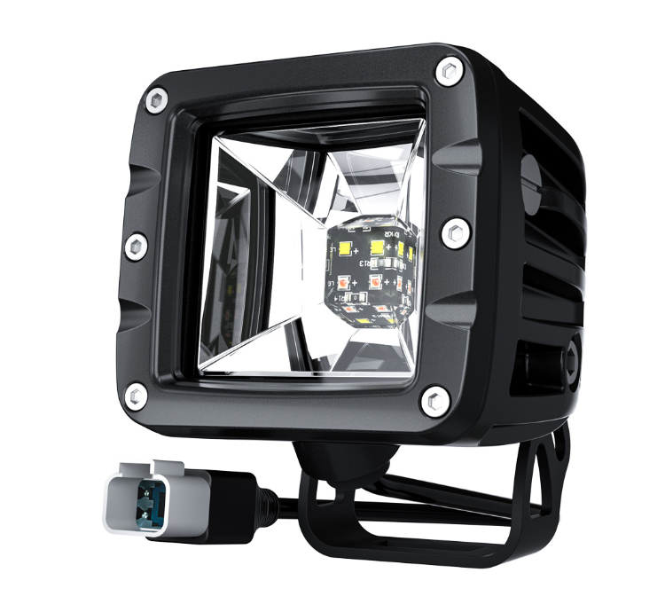 Lampa led dwufunkcyjna TYP 2 40W E9 biało-czerwona