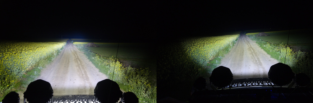 Halogeny dalekosiężne 7 cali D7-240-C DRL 2 sztuki