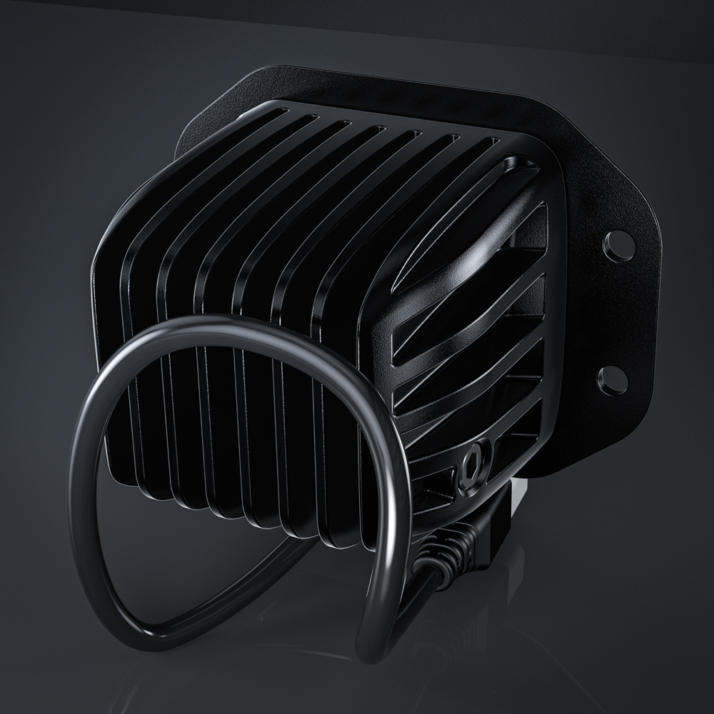 Lampa led dwufunkcyjna 40W E9 biało-czerwona