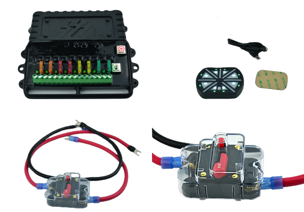Panel sterujący oświetleniem bezprzewodowy DX-8led-w