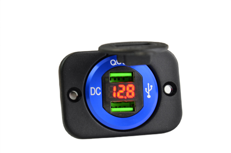 Ładowarka  z ramką 2xUSB QC 3.0  DX29-B