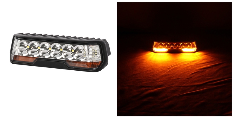 Zestaw 2 lamp roboczych led  z modułem stroboskopowym