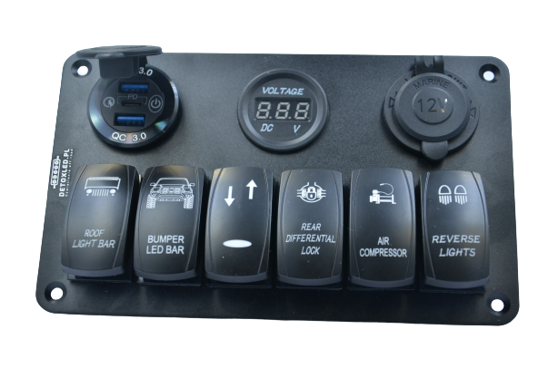 Panel przełączników DX6-3F