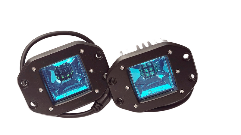 Lampa cofania + przeciwmgielna czerwona E9, pakiet z kablem, konwersja USA