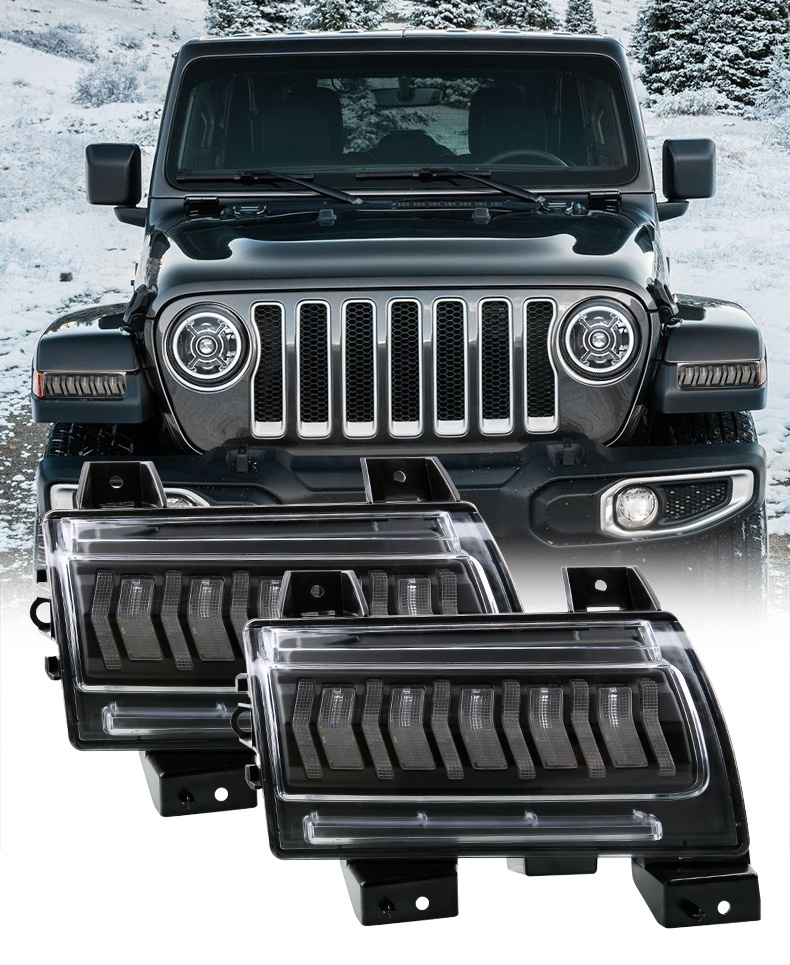 Jeep Wrangler JL SPORT DRL + kierunkowskazy