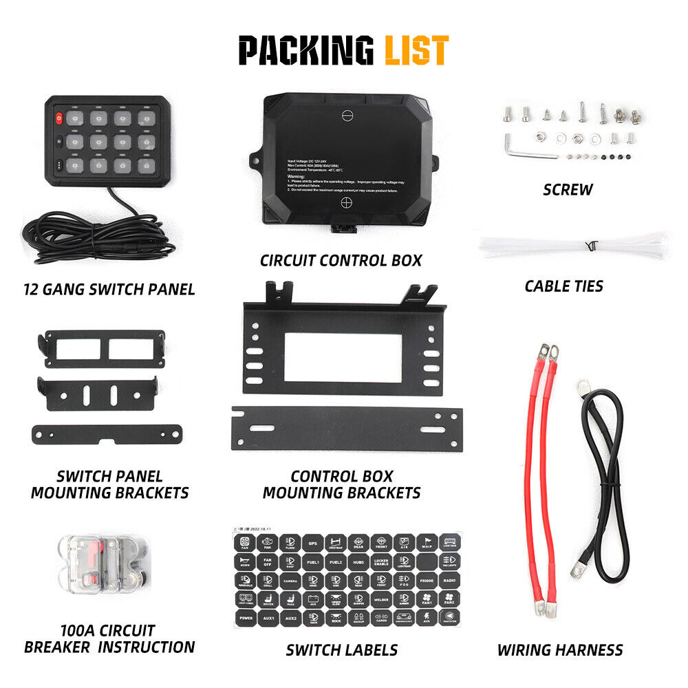 Panel sterujący oświetleniem S12-RGB