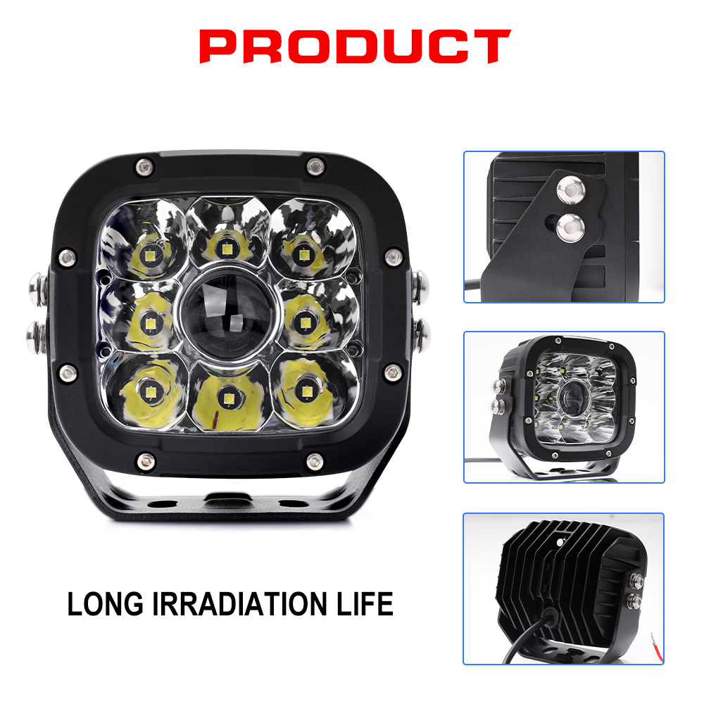 Lampy dalekosiężne led laser 5" 100W