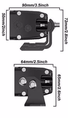 Led bar slim BLACK-YW-160W 134 cm 50"