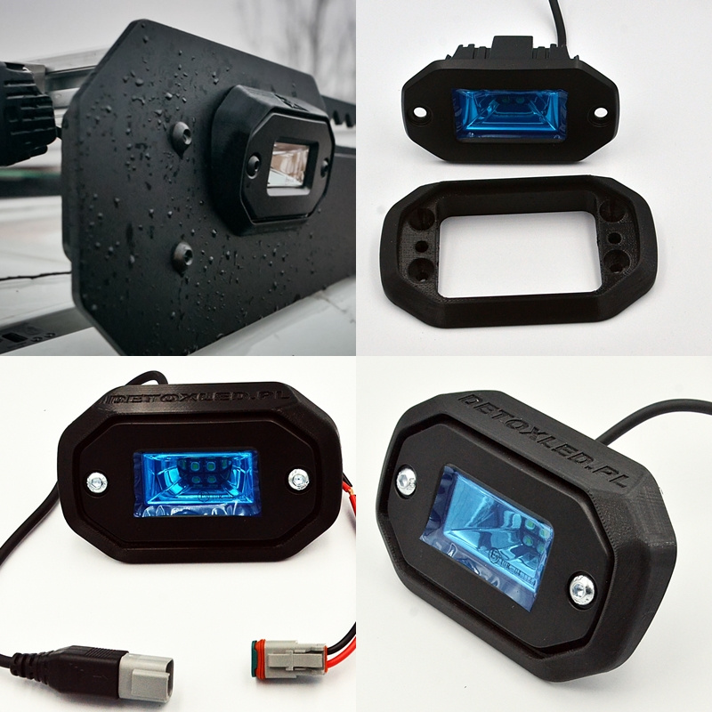 Lampa robocza led slim T2 20W cofania E9