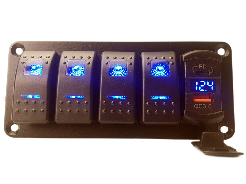 Panel sterowania DX4-VOL-2USB-QC3.0