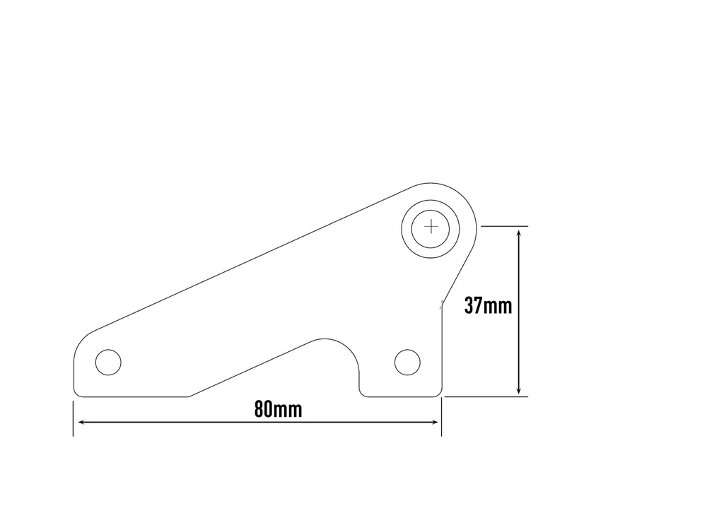 Zestaw do montażu oświetlenia LAZER na dachu (auta wyposażone w relingi dachowe) - wysokość 37 mm