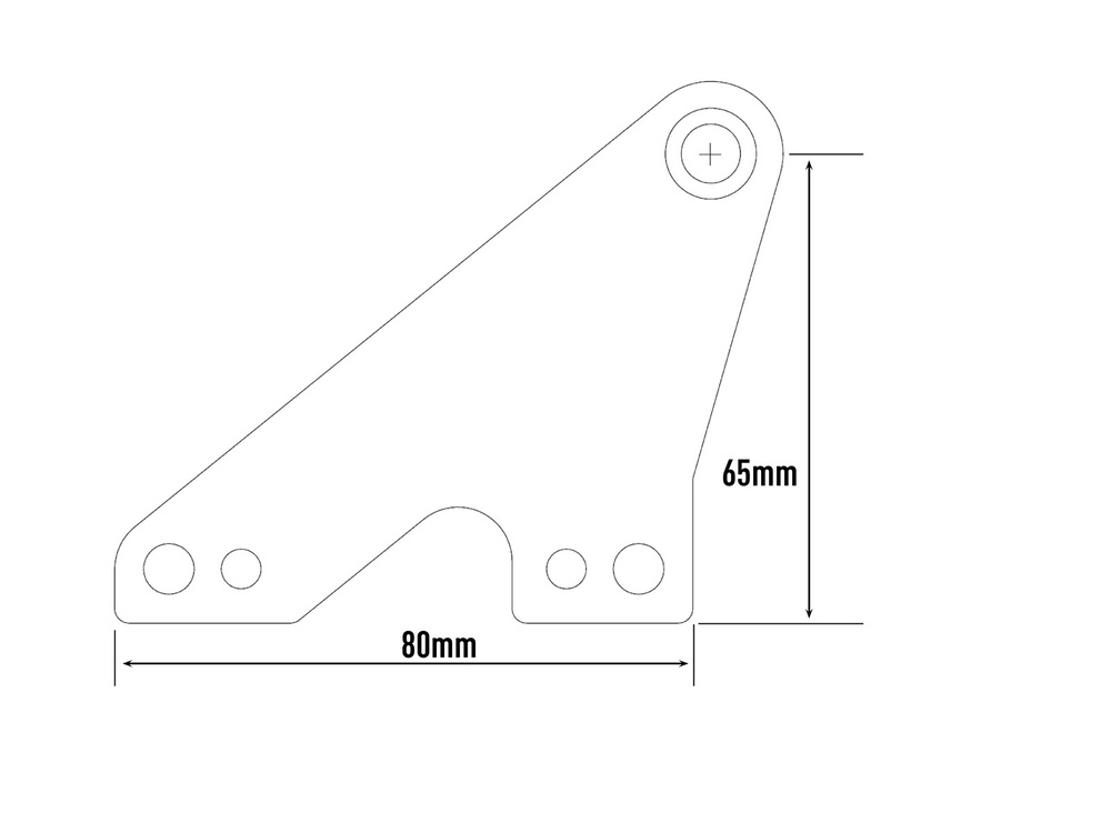 Zestaw do montażu oświetlenia LAZER na dachu (auta wyposażone w relingi dachowe) - wysokość 65 mm