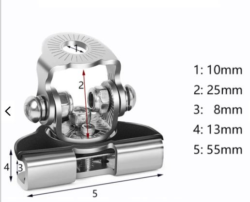 Uchwyt na maskę do led bar 2 sztuki w zestawie