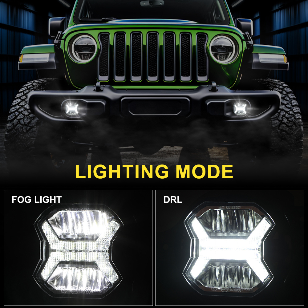 Halogeny Jeep Wrangler JK 2x20W DRL