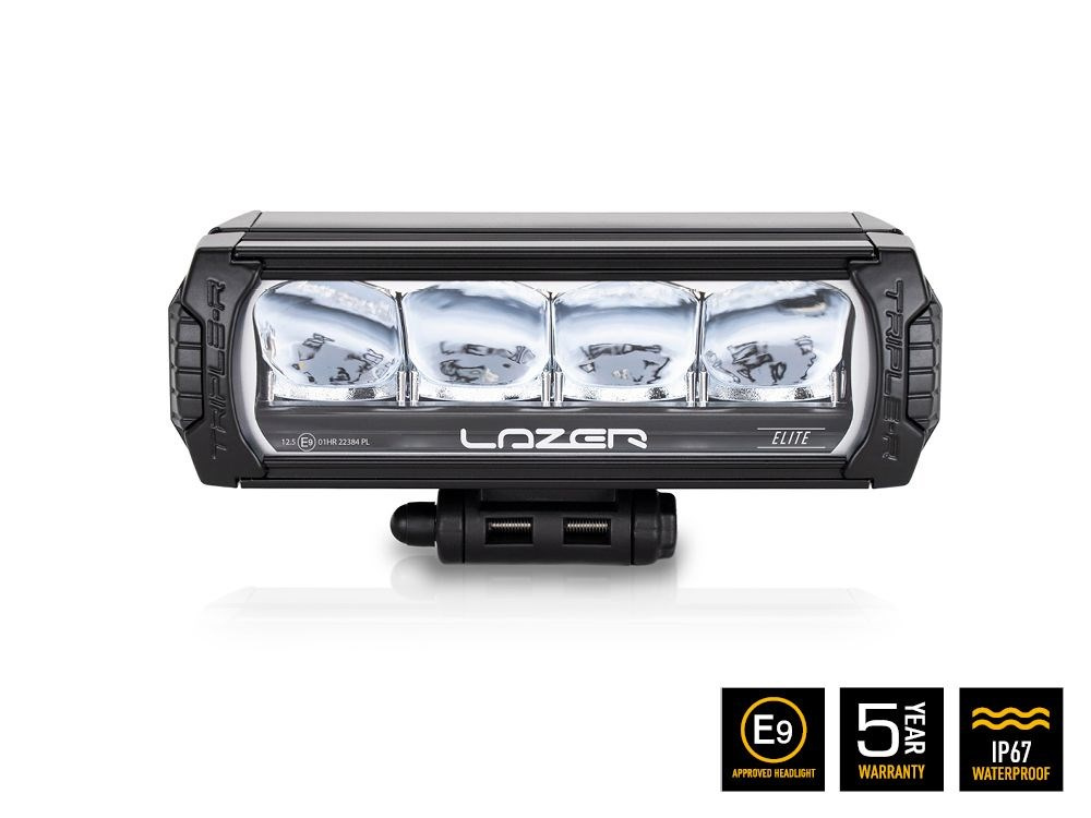 Zestaw dwóch lamp LAZER TRIPLE-R 750 Elite (Gen2) z systemem montażu w fabrycznym grillu - Isuzu D-Max (2021 -)
