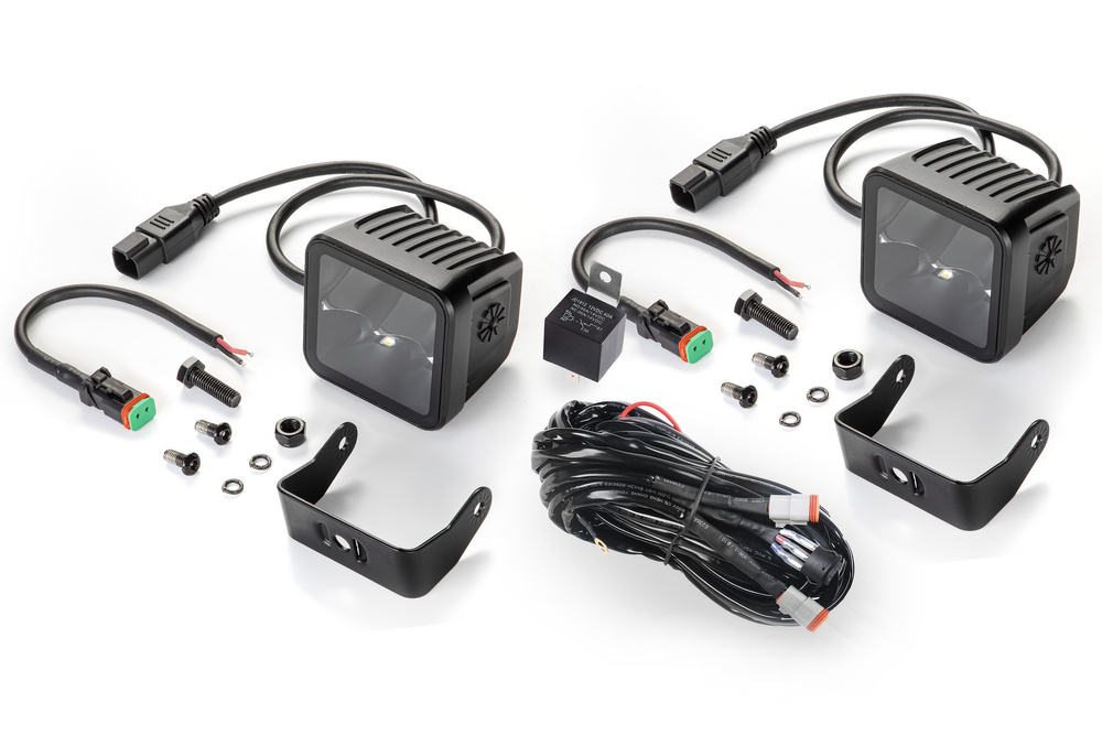 Reflektor Hella Black Magic Cube LED 3.2" Spot zestaw 2 szt