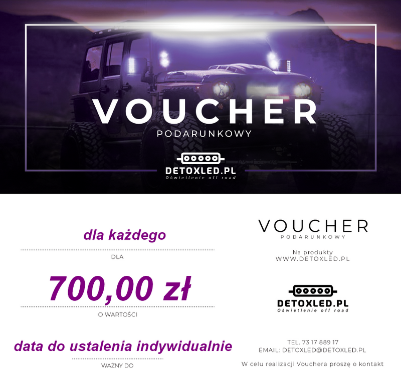 Voucher podarunkowy na 700 zł
