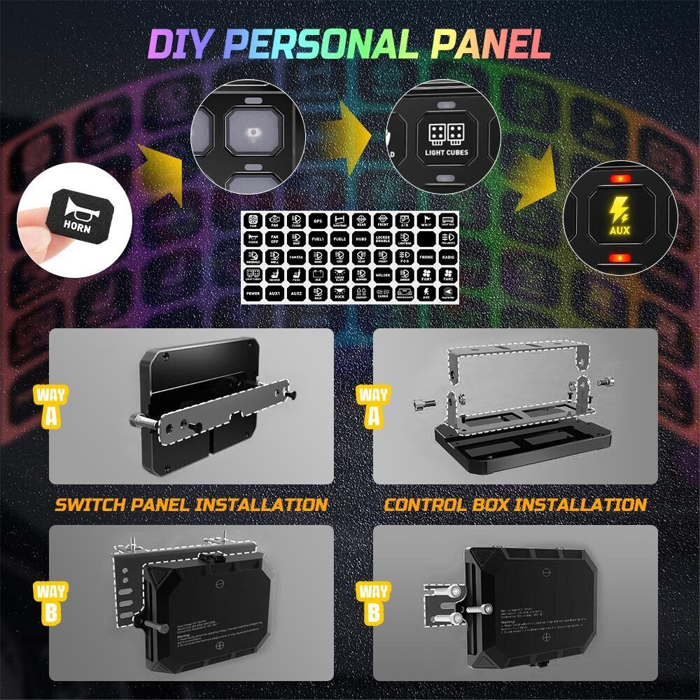 Panel sterujący oświetleniem S12-RGB-APP