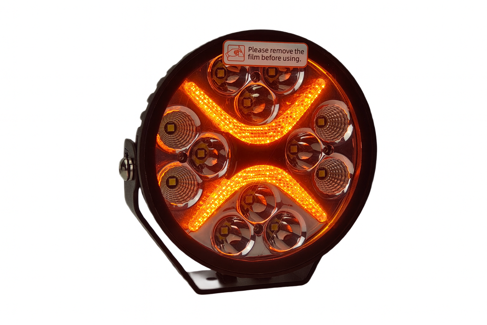 Lampa led Driving 6" 60W OSRAM P8 z AMBER DRL