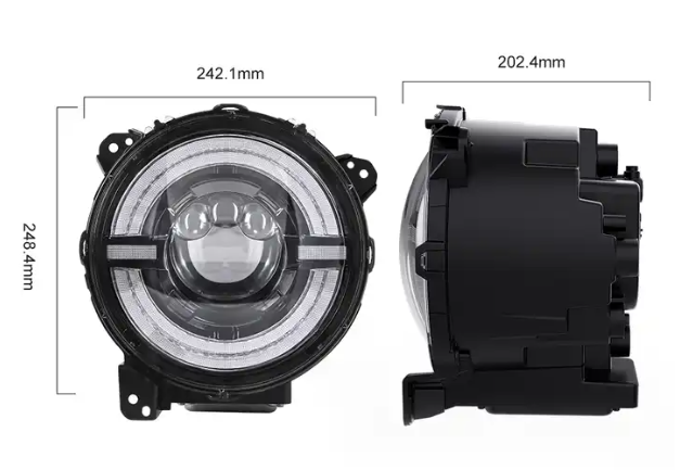 Reflektor led Jeep Wrangler JL 9" DRAG-DRL