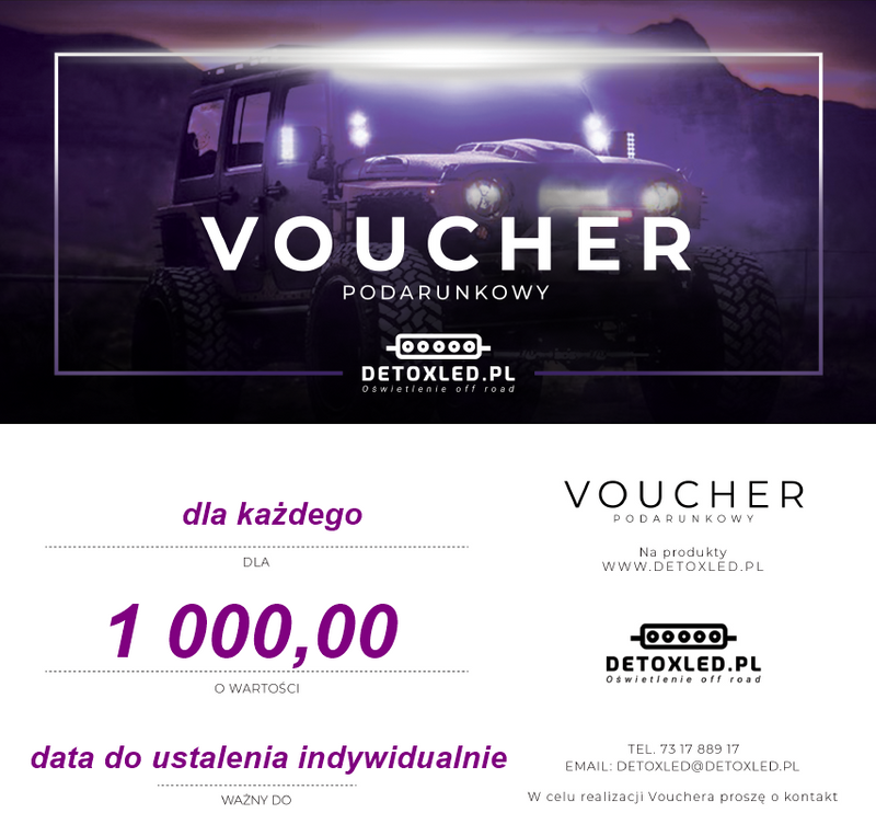 Voucher podarunkowy na 1000 zł