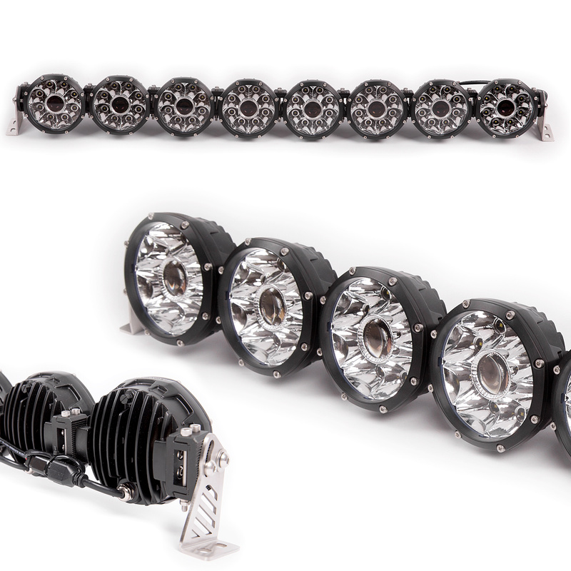 Halogeny dalekosiężne led zestaw 8x45W