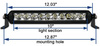 Led bar slim 10" 50W E9 z kablem 3m