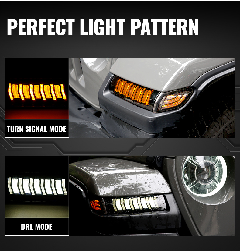 Jeep Wrangler JL SPORT DRL + kierunkowskazy