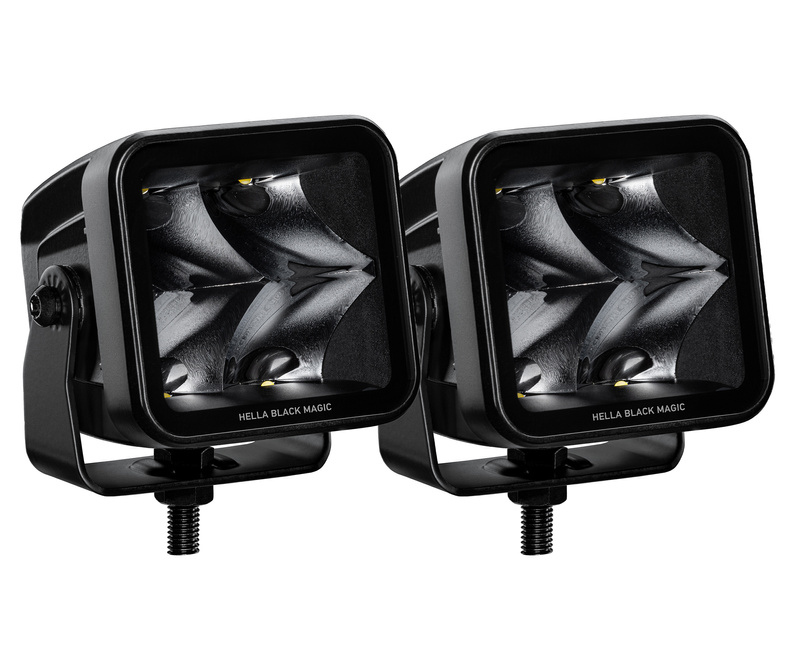 Reflektor Hella Black Magic Cube LED 3.2" Spot zestaw 2 szt