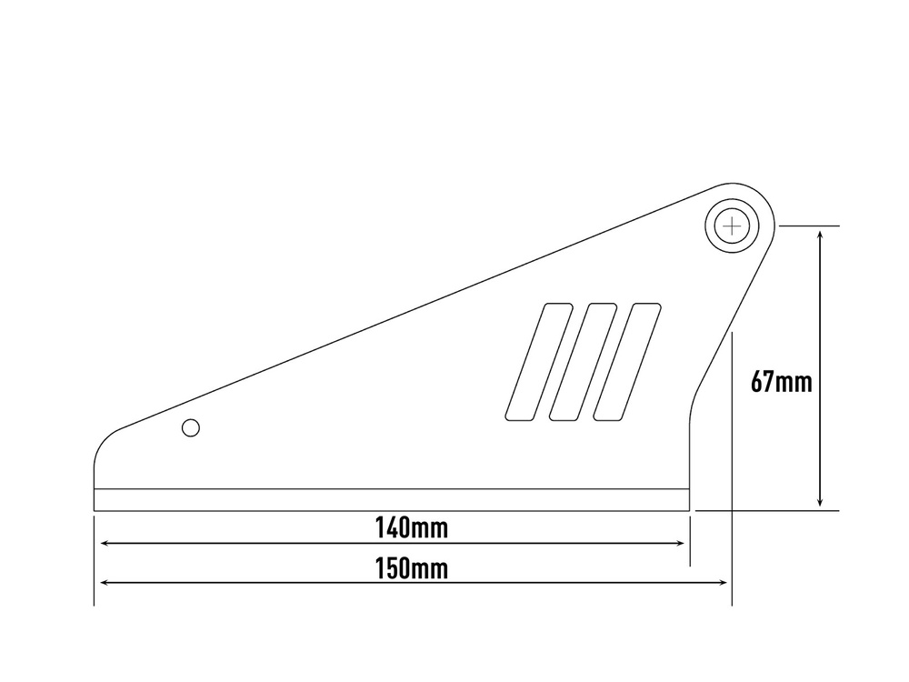 Zestaw do montażu oświetlenia LAZER na dachu (auta bez relingów dachowych) - wysokość 67 mm