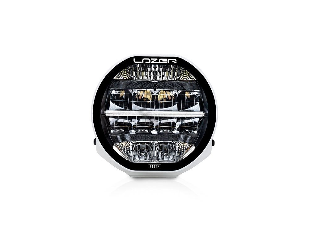 LAZER Sentinel 7" Elite White ze światłami pozycyjnymi - okrągła lampa LED