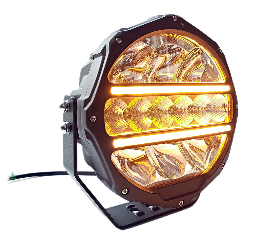 Halogeny dalekosiężne 7 cali D7-240-C DRL 2 sztuki