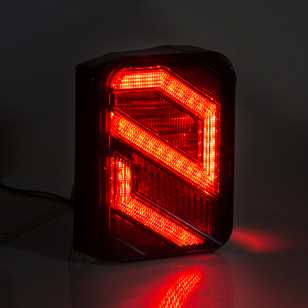 Tylne Lampy LED do Jeep Wrangler JK TYP2 – Przezroczyste (Clear)