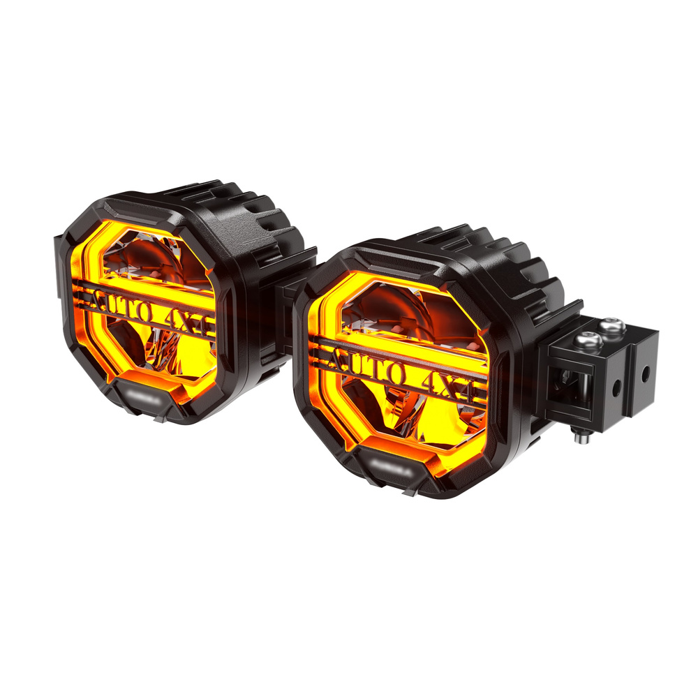 Zestaw halogenów dalekosiężnych  TERRA-X-Line DRL Amber Series 6 PCS  140W 